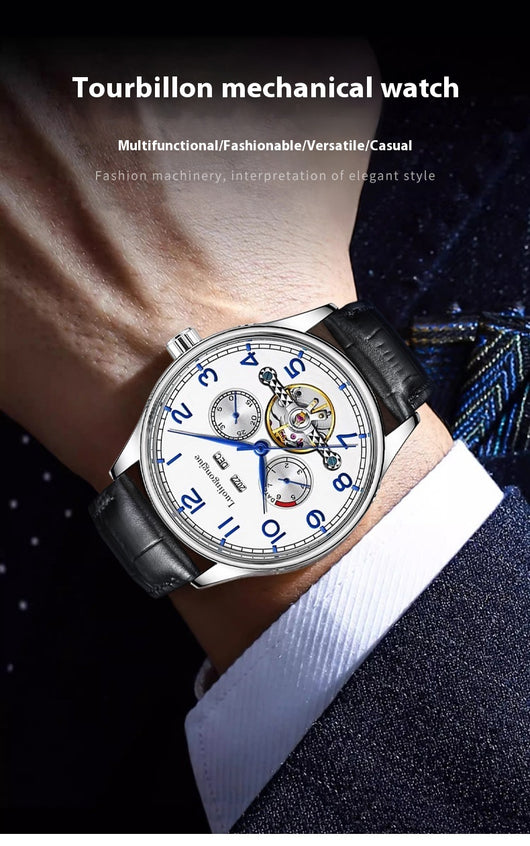 Reloj Mecánico de Acero Inoxidable para Hombre Estilo Ejecutivo - Image 10