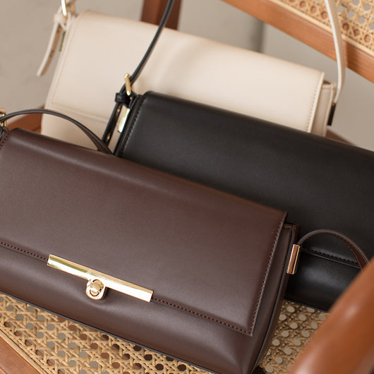 Bolso Mensajero Retro Francés - Elegancia Vintage en Cuero - Image 2