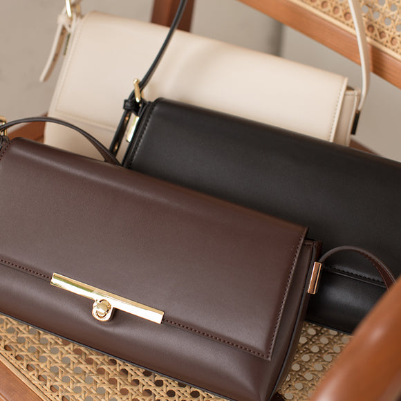 Bolso Mensajero Retro Francés - Elegancia Vintage en Cuero