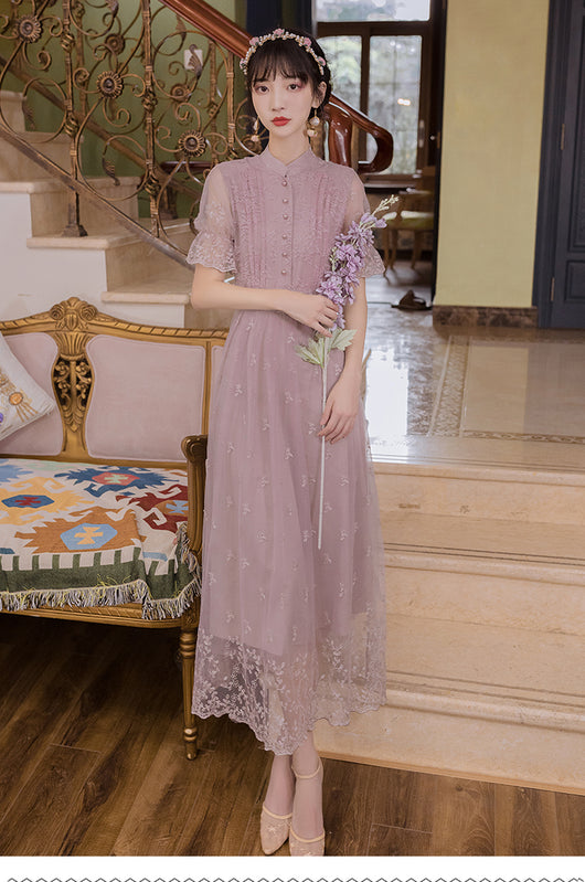 Vestido de Cumpleaños Falda Hada Púrpura Mágica - Image 4