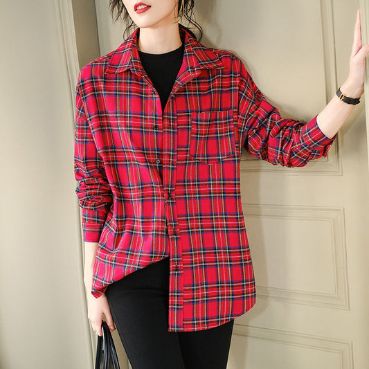 Blusa de Algodón para Mujer Manga Larga Colección Otoño