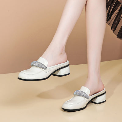 Sandalias Cómodas con Tacón Grueso y Punta Redonda para Mujer - Image 15