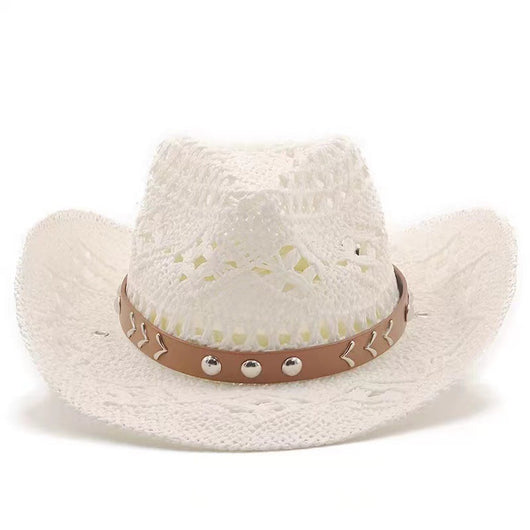 Sombrero Vaquero de Paja para Playa - Protección Solar para Mujeres - Image 20