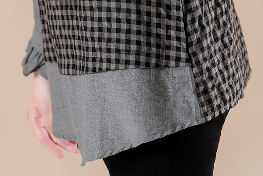 Blusa Artística Tallas Grandes en Algodón y Lino con Efecto Reductor - Image 16
