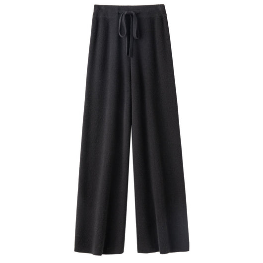 Pantalón Ancho de Lana Pura Cintura Media con Efecto Adelgazante - Image 12
