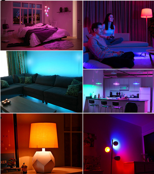 Bombilla LED RGB Inteligente E14 WiFi con Control por Voz para Alexa y Google Home - Image 6