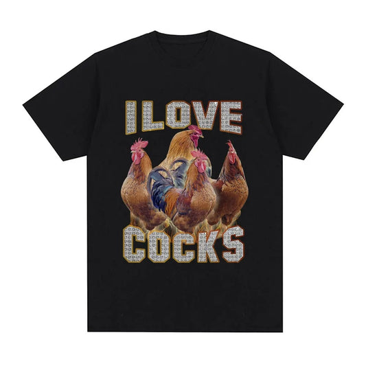 Playera Divertida de Gallos - Diseño Humorístico para Amantes de Aves de Corral