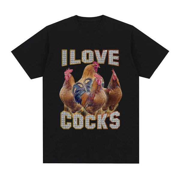 Playera Divertida de Gallos - Diseño Humorístico para Amantes de Aves de Corral