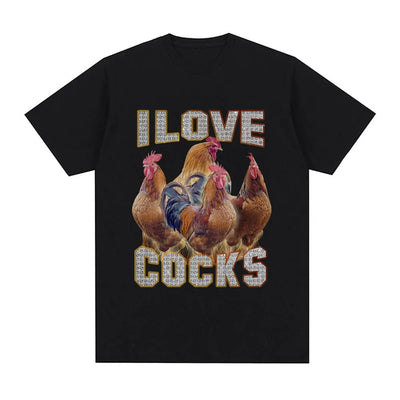 Playera Divertida de Gallos - Diseño Humorístico para Amantes de Aves de Corral