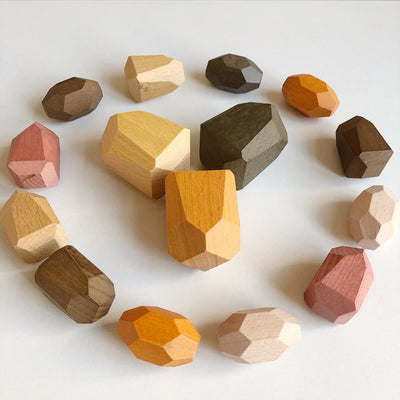 Jenga de Piedras Coloreadas para Niños y Niñas - Image 4