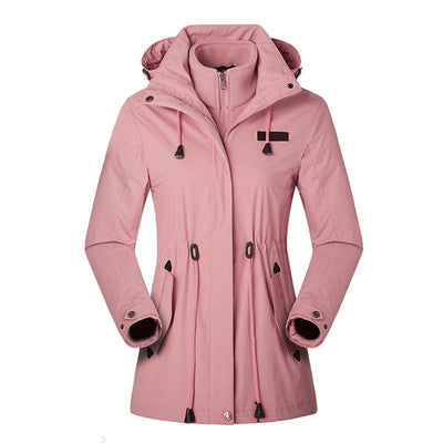Chaqueta Versátil Multicolor de Largo Medio - Abrigo Outdoor con Cintura Térmica