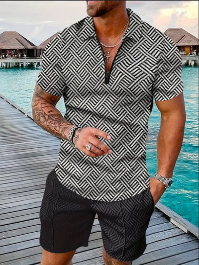 Conjunto Deportivo Polo y Shorts para Hombre - Image 22