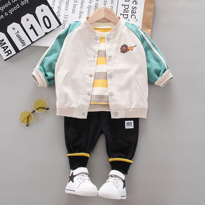 Conjunto de Pijama Infantil Estampado León Otoñal - Image 9