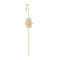 Stone-plated Real Dorado Surround The Auricle-Estilo Slash Earrings 2style