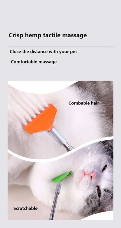 Juguete Interactivo para Gatos con Cepillo Masajeador y Rascador - Image 9