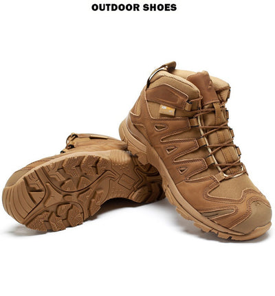 Botas Tácticas Militares para Hombre - Bota de Combate Media Desierto - Image 12