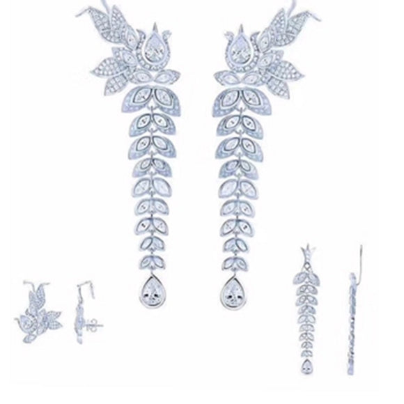 Aretes de Plata con Borlas Ajustables
