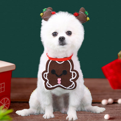 Babero Navideño Reno con Diseño de Caramelo y Sherbet - Image 8