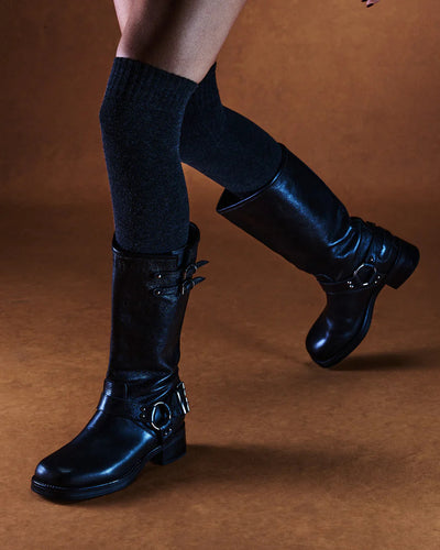 Botas Altas con Hebilla de Punta Redonda - Image 12