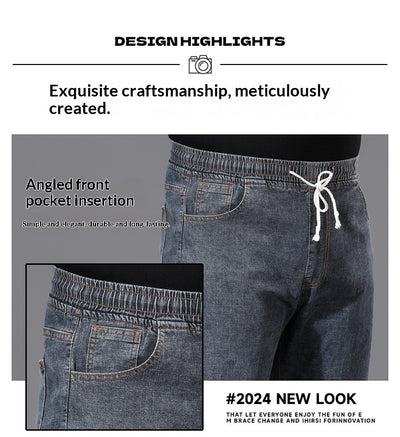 Pantalones Holgados de Cintura Elástica para Hombre Talla Grande - Image 22
