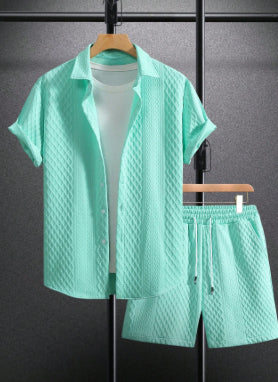Conjunto Casual Hombre: Camisa Suelta y Shorts de Manga Corta - Image 6