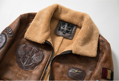 Chaqueta Vuelo Retro Americana con Cuello Solapa y Forro de Terciopelo - Image 14
