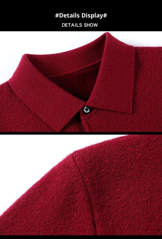 Polo Cuello Vuelto de Punto Manga Larga para Hombre - Image 34