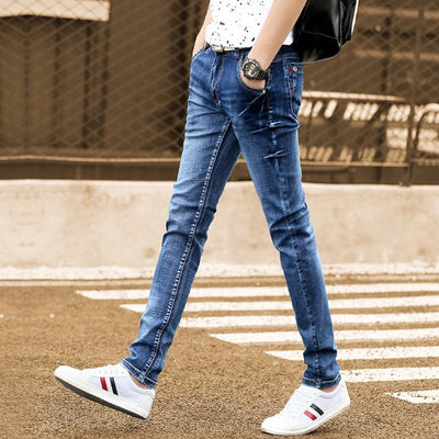 Pantalón Jeans Slim Fit Plus Terciopelo Grueso Stretch Ejecutivo - Image 4
