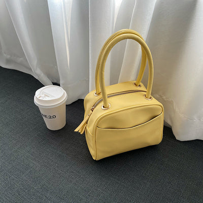 Bolso de Mano Cuadrado con Patrón Lichi - Diseño Minimalista y Elegante - Image 2