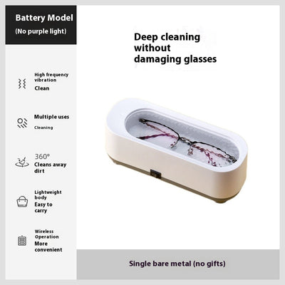 Lavadora Ultrasónica de Gafas con Luz Púrpura y Vibración - Image 5