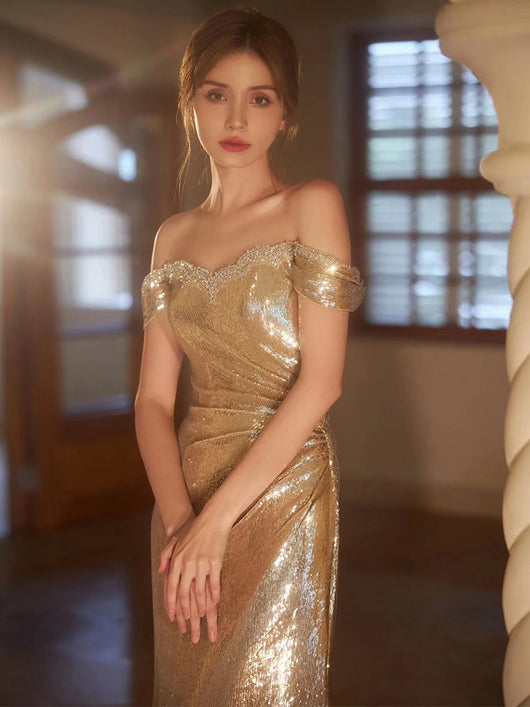 Vestido de Gala Elegante Hombros Descubiertos - Image 11