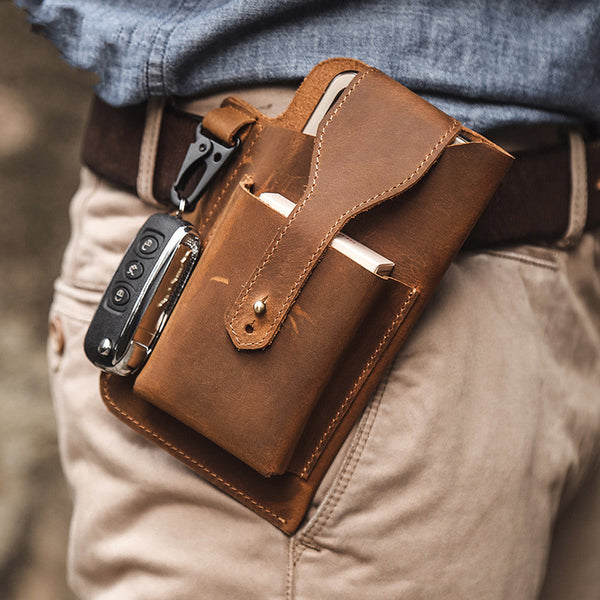 Riñonera Vintage para Hombre en Colores Sólidos