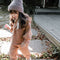 Sudadera con Capucha de Terciopelo y Encaje para Niñas Talla Plus