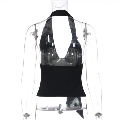 Camiseta Halter Calada Elegante para Mujer - Image 18
