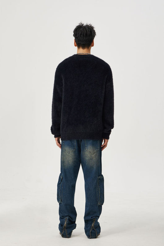 Suéter Tipo Pullover Unisex en Jacquard con Textura Afelpada - Image 15