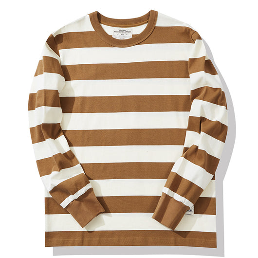Camiseta Manga Larga a Rayas para Hombre - Clásica y Versátil - Image 7
