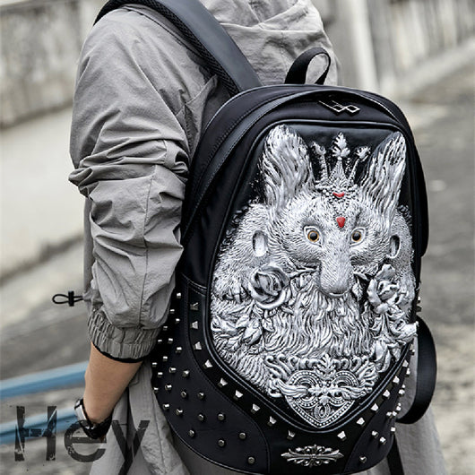 Mochila Infantil 3D Animales Impermeable y Antigolpes