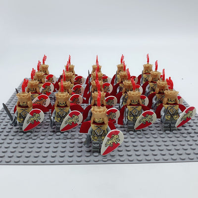 Set de 21 Bloques de Construcción Caballeros Dorados para Niños - Image 13