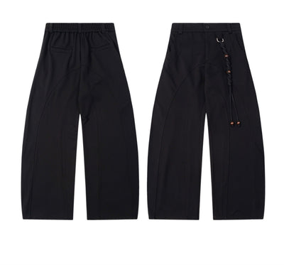 Pantalón de Traje Slim Retro Americano con Efecto Drapeado - Image 12