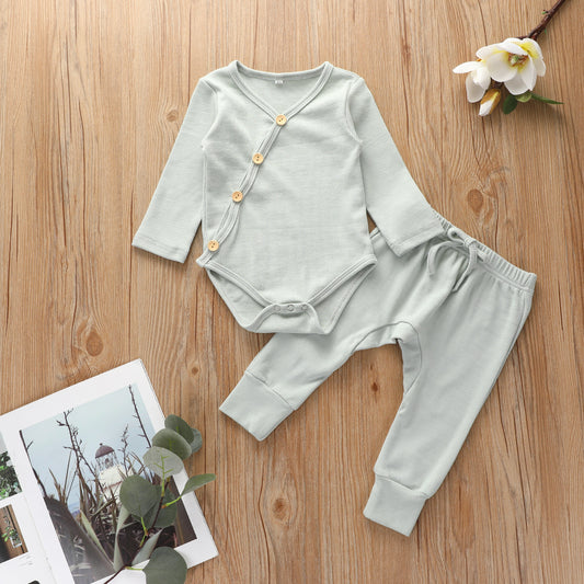 Conjunto de Algodón Puro para Bebé - Ropa Cómoda Otoño Niño y Niña 0-2 Años - Image 2