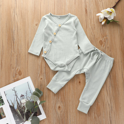 Conjunto de Algodón Puro para Bebé - Ropa Cómoda Otoño Niño y Niña 0-2 Años - Image 2