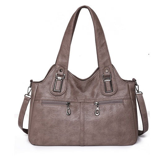 Bolso de Cuero Suave Gran Capacidad Estilo Retro Vintage - Image 10