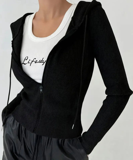 Chaqueta Slim Fit con Capucha para Mujer - Image 7