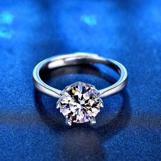Anillo de Moissanita para Mujer con Seis Garras - Image 8