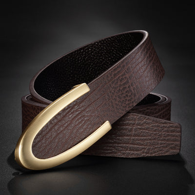 Cinturón de Cuero Genuino para Hombre con Hebilla de Precisión - Image 8