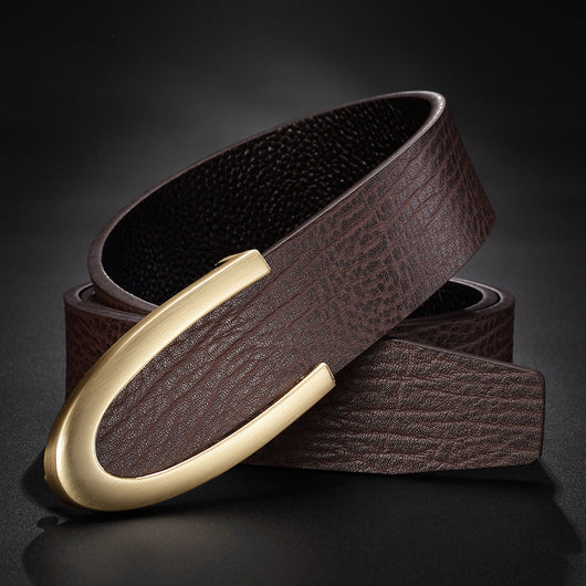 Cinturón de Cuero Genuino para Hombre con Hebilla de Precisión - Image 8