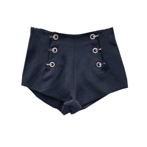 Shorts de Cintura Alta Doble Botonadura - Estilo Elegante y Sofisticado - Image 3