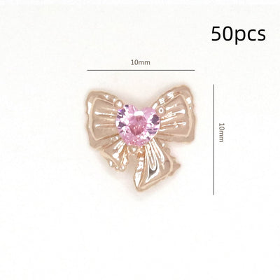 Adorno de Uñas Moño con Circonita Brillante - Image 33