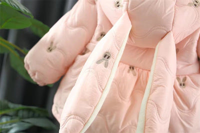 Abrigo Acolchado de Algodón Grueso para Niñas - Chaqueta de Invierno Estilo Occidental - Image 12