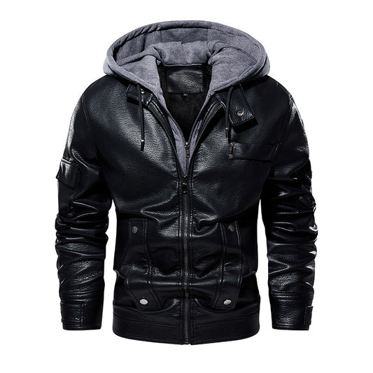 Abrigo de Cuero para Hombre Elegante y Cálido